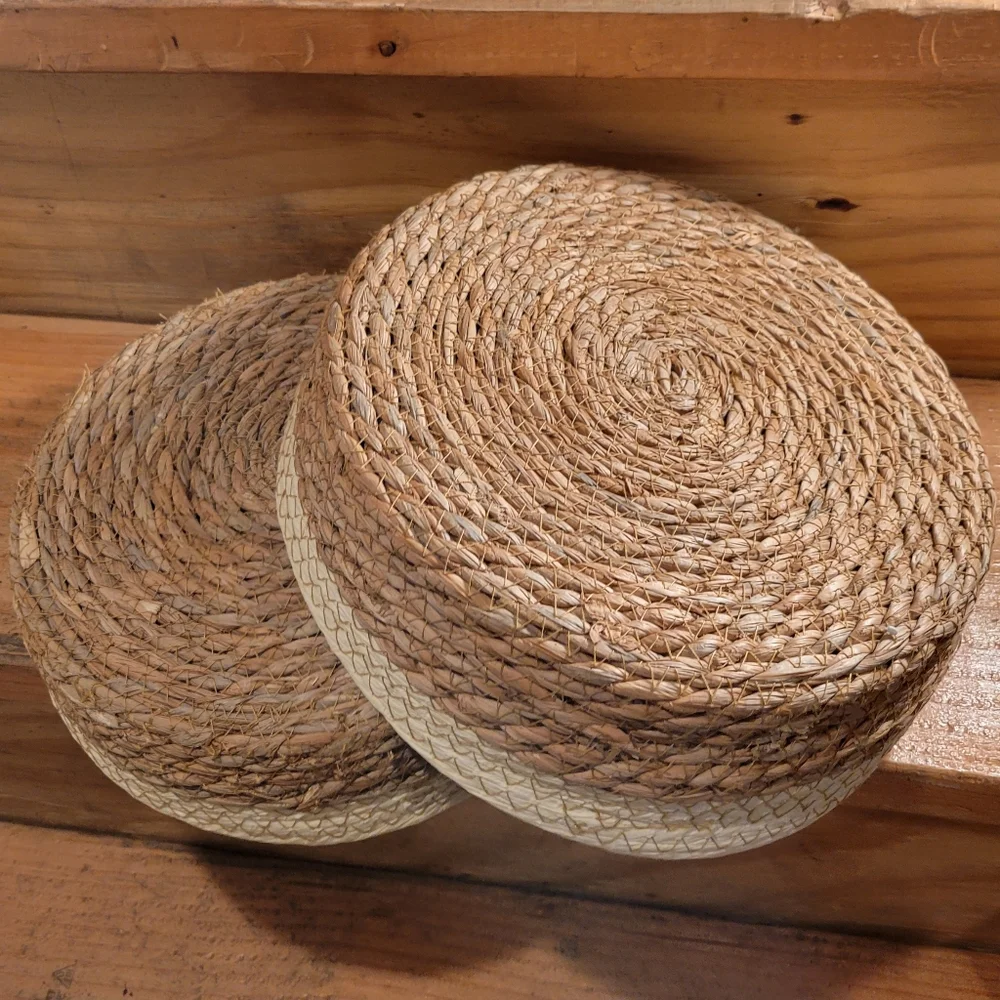 Round 2-Toned Nesting set of 2  Baskets for Display/Organization